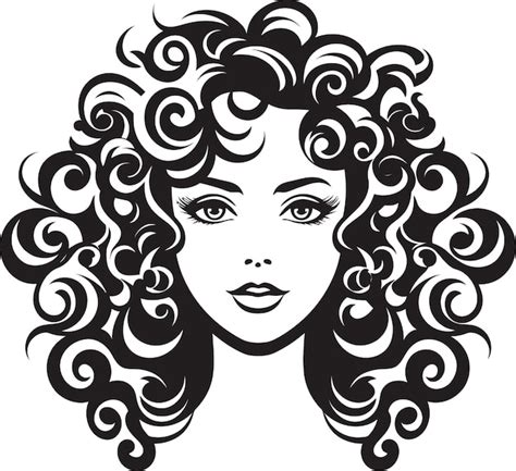 curly haired icons|curly hair logo svg.